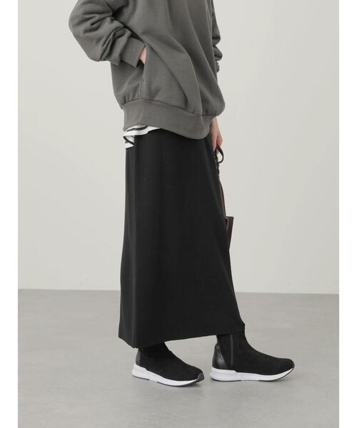 AMERICAN HOLIC（アメリカンホリック）の「総針ニットタイトスカート（スカート・レディース・ブラック/ブラウン・M/L/S）」の7枚目の写真