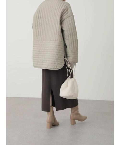 AMERICAN HOLIC（アメリカンホリック）の「総針ニットタイトスカート（スカート・レディース・ブラック/ブラウン・M/L/S）」の15枚目の写真