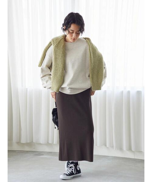 AMERICAN HOLIC（アメリカンホリック）の「総針ニットタイトスカート（スカート・レディース・ブラック/ブラウン・M/L/S）」の20枚目の写真