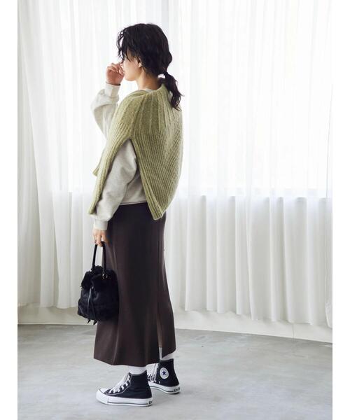 AMERICAN HOLIC（アメリカンホリック）の「総針ニットタイトスカート（スカート・レディース・ブラック/ブラウン・M/L/S）」の21枚目の写真