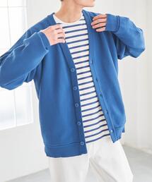 coen | [洗える]ポリニットVネックカーディガン(カーディガン/ボレロ)