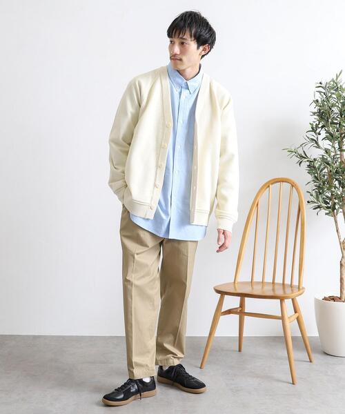 coen（コーエン）の「[洗える]ポリニットVネックカーディガン（カーディガン/ボレロ・メンズ・オフホワイト/ベージュ/コバルトブルー/ダークグレー・LARGE/SMALL/MEDIUM/X-LARGE）」の20枚目の写真