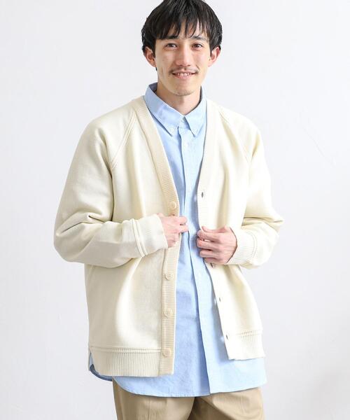 coen（コーエン）の「[洗える]ポリニットVネックカーディガン（カーディガン/ボレロ・メンズ・オフホワイト/ベージュ/コバルトブルー/ダークグレー・LARGE/SMALL/MEDIUM/X-LARGE）」の21枚目の写真