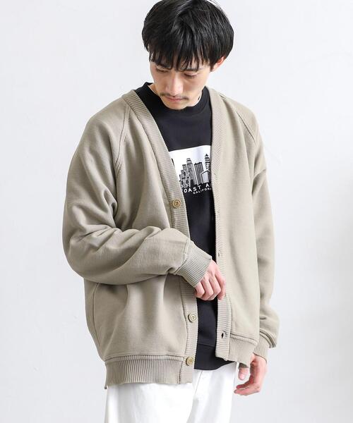 coen（コーエン）の「[洗える]ポリニットVネックカーディガン（カーディガン/ボレロ・メンズ・オフホワイト/ベージュ/コバルトブルー/ダークグレー・LARGE/SMALL/MEDIUM/X-LARGE）」の13枚目の写真