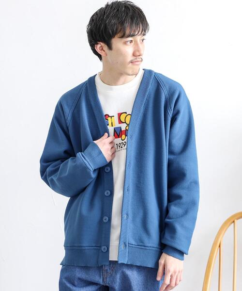 coen（コーエン）の「[洗える]ポリニットVネックカーディガン（カーディガン/ボレロ・メンズ・オフホワイト/ベージュ/コバルトブルー/ダークグレー・LARGE/SMALL/MEDIUM/X-LARGE）」の15枚目の写真