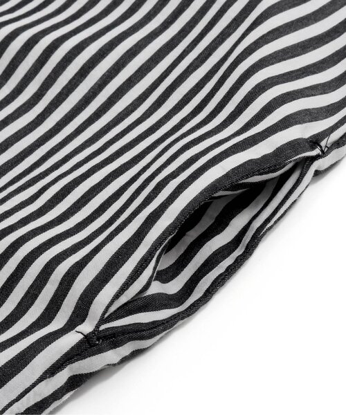 Ampersand(アンパサンド)の「premier ストライプロングシャツ_ママ(シャツ/ブラウス・レディース・ブラック/ブルー/グリーン・MEDIUM)」の13枚目の写真