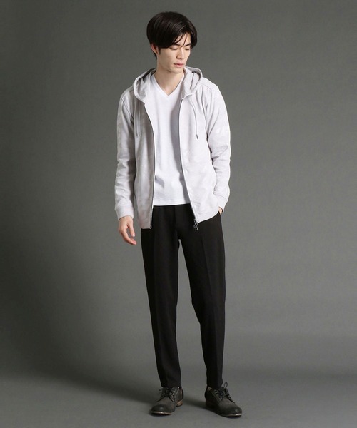 HIDEAWAYS NICOLE（ハイダウェイニコル）の「カモフラエンボスパーカ（パーカー・メンズ・グレー/オフホワイト/ネイビー/ブラック・X-LARGE/MEDIUM/LARGE）」の9枚目の写真