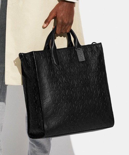 ゴッサム トール トート シグネチャー レザー トートバッグ Coach コーチ のファッション通販 Zozotown