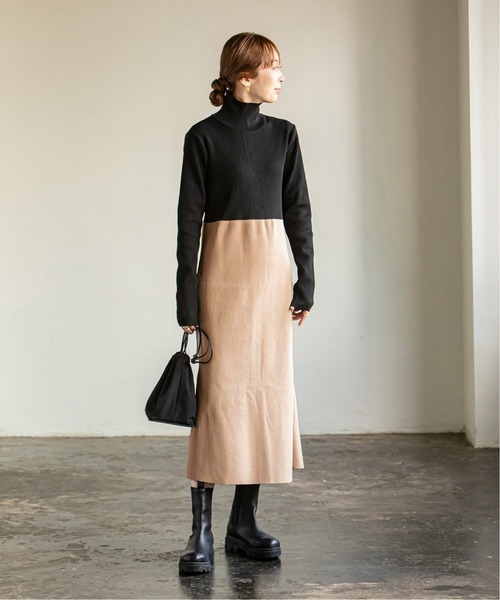 タグ付き ノーブル NOBLE カラーブロックニットワンピース 追加3》カラーブロックニットワンピース◇ | ノーブル(Noble) | マルイ