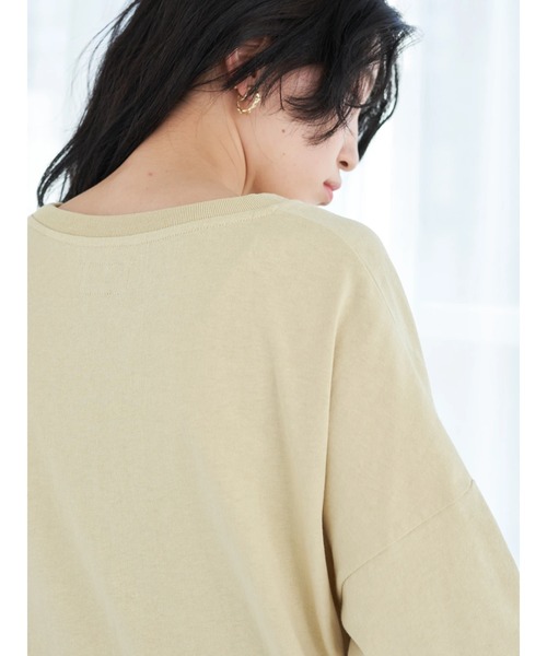 Wrangler（ラングラー）の「Wrangler フェイクポケットＴシャツ*（Tシャツ/カットソー・レディース・チャコールグレー/ベージュ/オフホワイト・FREE）」の15枚目の写真