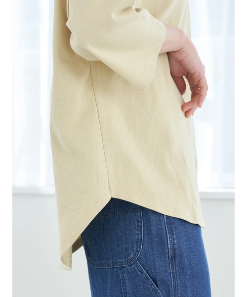 Wrangler（ラングラー）の「Wrangler フェイクポケットＴシャツ*（Tシャツ/カットソー・レディース・チャコールグレー/ベージュ/オフホワイト・FREE）」の16枚目の写真