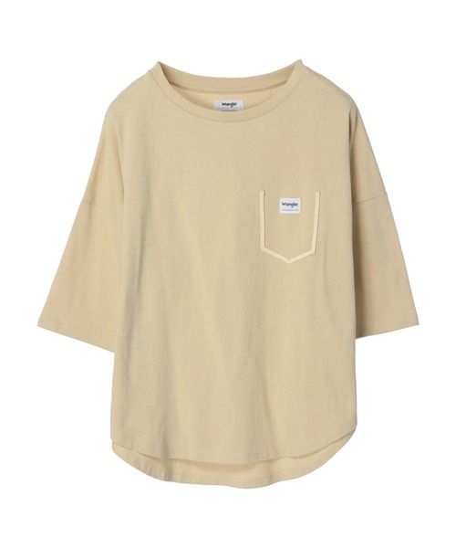 Wrangler（ラングラー）の「Wrangler フェイクポケットＴシャツ*（Tシャツ/カットソー・レディース・チャコールグレー/ベージュ/オフホワイト・FREE）」の17枚目の写真