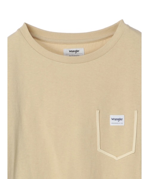 Wrangler（ラングラー）の「Wrangler フェイクポケットＴシャツ*（Tシャツ/カットソー・レディース・チャコールグレー/ベージュ/オフホワイト・FREE）」の19枚目の写真