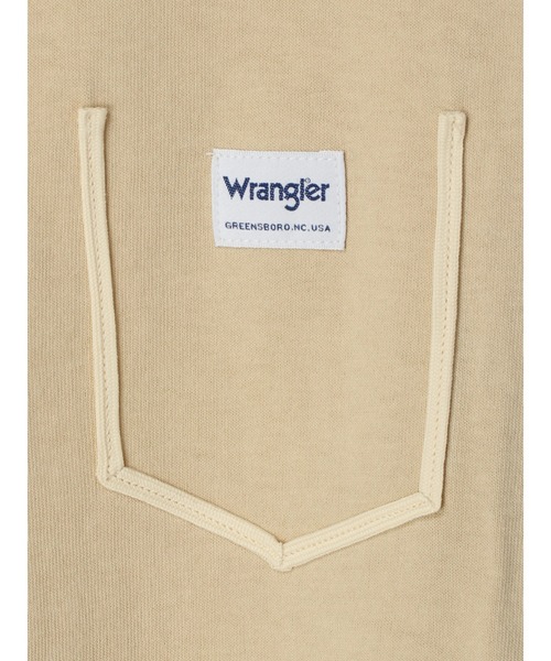 Wrangler（ラングラー）の「Wrangler フェイクポケットＴシャツ*（Tシャツ/カットソー・レディース・チャコールグレー/ベージュ/オフホワイト・FREE）」の22枚目の写真