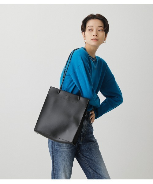 AZUL by moussy(アズールバイマウジー)の「NARROW HANDLE SHOPPER BAG /ナローハンドルショッパーバッグ(ショルダーバッグ・レディース・ブラック/アイボリー・FREE)」の19枚目の写真