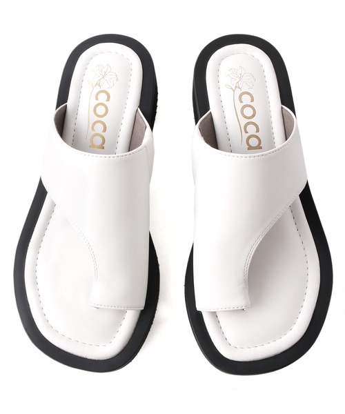 coca（ANDEX shoes product）（コカ）の「coca / コカ　ボリュームソール　厚底　トングサンダル　122010（サンダル・レディース・ホワイト/ブラック/ブラック系その他・LL/M/L/S）」の18枚目の写真