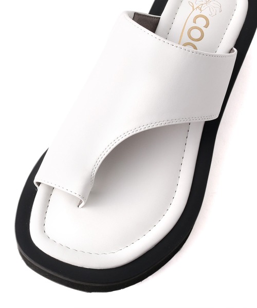 coca（ANDEX shoes product）（コカ）の「coca / コカ　ボリュームソール　厚底　トングサンダル　122010（サンダル・レディース・ホワイト/ブラック/ブラック系その他・LL/M/L/S）」の14枚目の写真