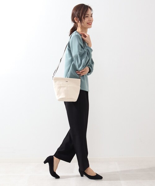 DRESKIP(ドレスキップ)の「◆【Lee別注】フロント2ポケショルダー(ショルダーバッグ・レディース・ブラック/グレー/アイボリー/ライトパープル・00)」の11枚目の写真