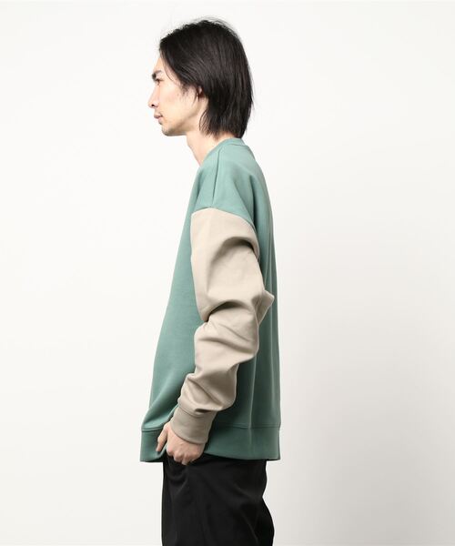 BACK NUMBER（バックナンバー）の「【BACK NUMBER】ビッグシルエットポンチクルースウェット（スウェット・メンズ・ベージュ/ケリー・S/M/L/XL）」の3枚目の写真