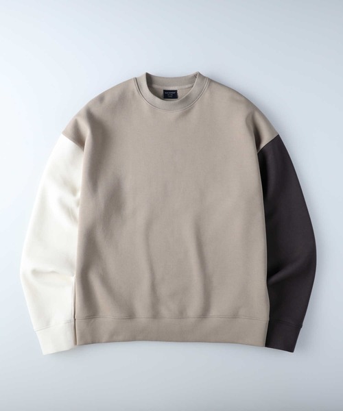 BACK NUMBER（バックナンバー）の「【BACK NUMBER】ビッグシルエットポンチクルースウェット（スウェット・メンズ・ベージュ/ケリー・S/M/L/XL）」の5枚目の写真