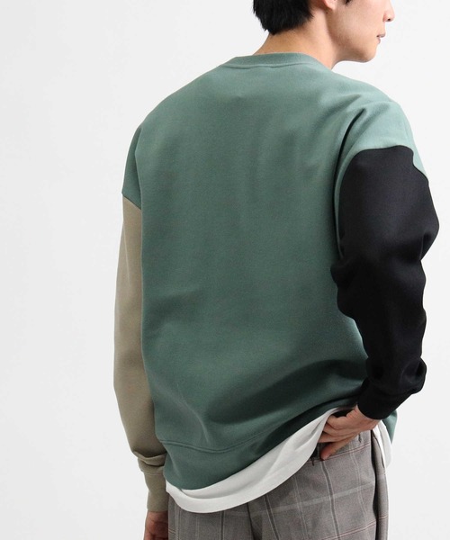 BACK NUMBER（バックナンバー）の「【BACK NUMBER】ビッグシルエットポンチクルースウェット（スウェット・メンズ・ベージュ/ケリー・S/M/L/XL）」の7枚目の写真