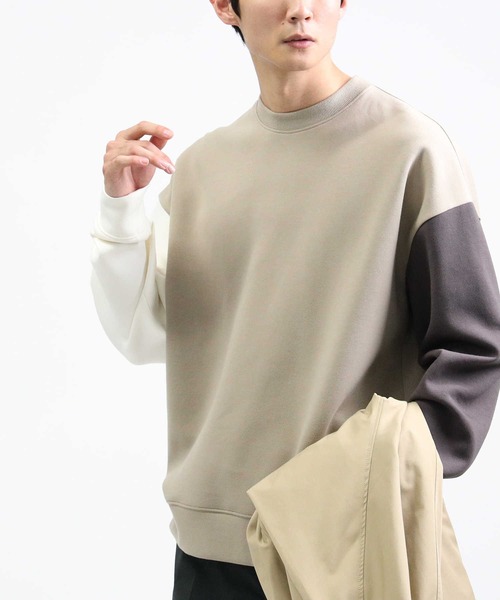 BACK NUMBER（バックナンバー）の「【BACK NUMBER】ビッグシルエットポンチクルースウェット（スウェット・メンズ・ベージュ/ケリー・S/M/L/XL）」の16枚目の写真