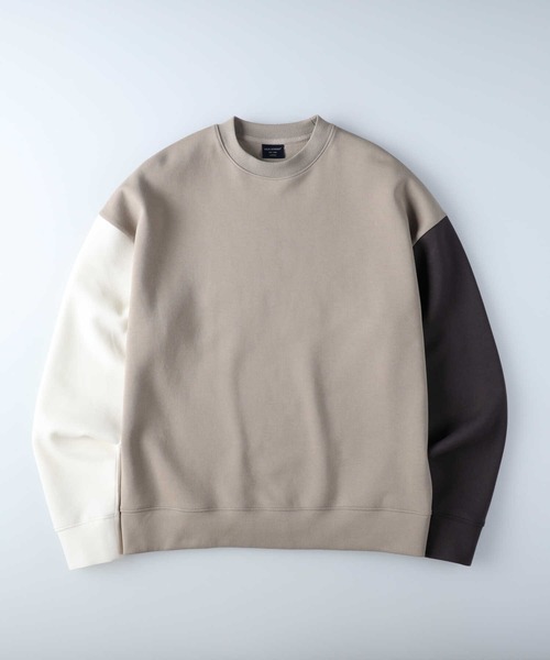 BACK NUMBER（バックナンバー）の「【BACK NUMBER】ビッグシルエットポンチクルースウェット（スウェット・メンズ・ベージュ/ケリー・S/M/L/XL）」の18枚目の写真