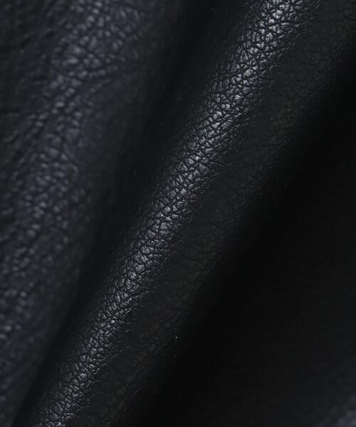 INGNI（イング）の「クロップド丈／ライダースジャケット（ライダースジャケット・レディース・アイボリー/ブラック・M）」の6枚目の写真