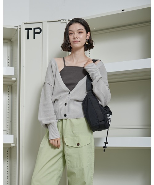 THEATRE PRODUCTS(シアタープロダクツ)の「NYLONショルダーバッグ(ショルダーバッグ・レディース・グリーン/アイボリー/ブラック・FREE)」の9枚目の写真