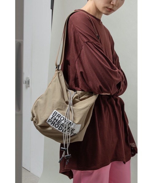 THEATRE PRODUCTS(シアタープロダクツ)の「NYLONショルダーバッグ(ショルダーバッグ・レディース・グリーン/アイボリー/ブラック・FREE)」の4枚目の写真