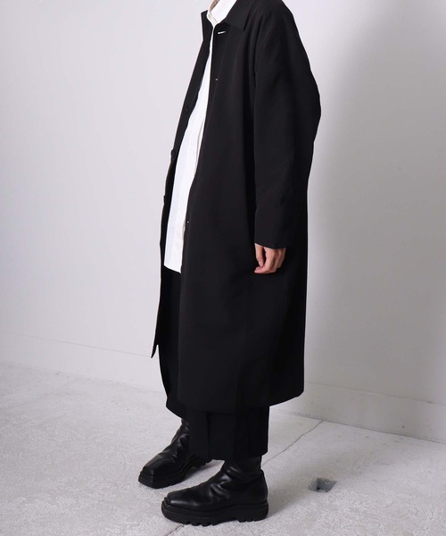 THE MORNING AFTER（ザ モーニング アフター）の「オーバーサイズ ステンカラーコート（ステンカラーコート・メンズ・ベージュ/カーキ/ブラック・FREE）」の10枚目の写真