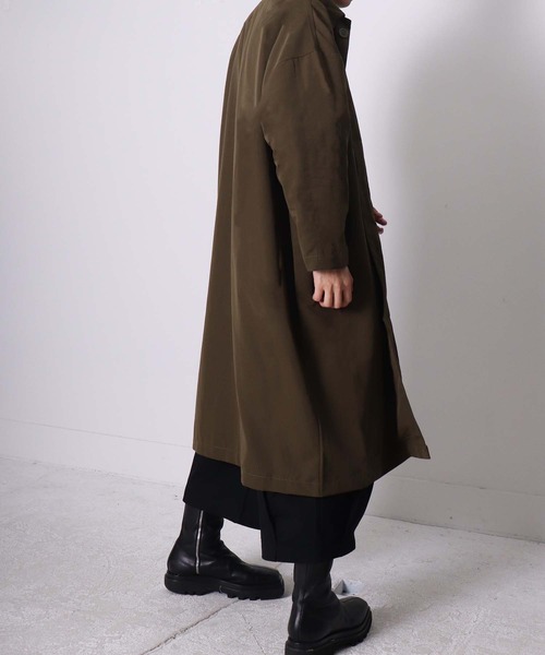THE MORNING AFTER（ザ モーニング アフター）の「オーバーサイズ ステンカラーコート（ステンカラーコート・メンズ・ベージュ/カーキ/ブラック・FREE）」の13枚目の写真