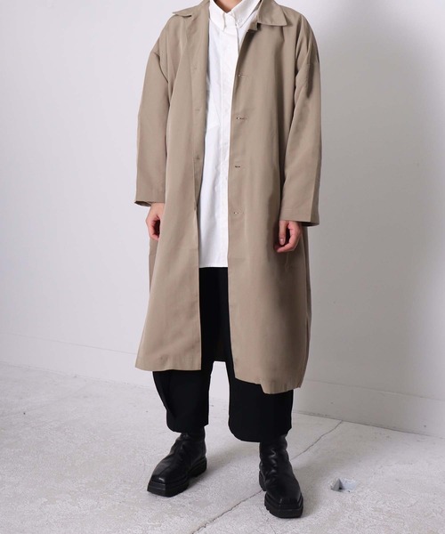 THE MORNING AFTER（ザ モーニング アフター）の「オーバーサイズ ステンカラーコート（ステンカラーコート・メンズ・ベージュ/カーキ/ブラック・FREE）」の17枚目の写真
