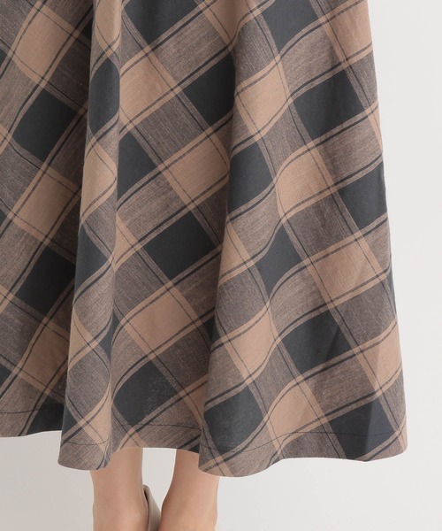 Andemiu（アンデミュウ）の「チェックドッキングワンピース271940（ワンピース・レディース・ブラック/ブラウン・FREE）」の20枚目の写真