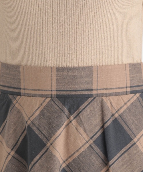 Andemiu（アンデミュウ）の「チェックドッキングワンピース271940（ワンピース・レディース・ブラック/ブラウン・FREE）」の21枚目の写真