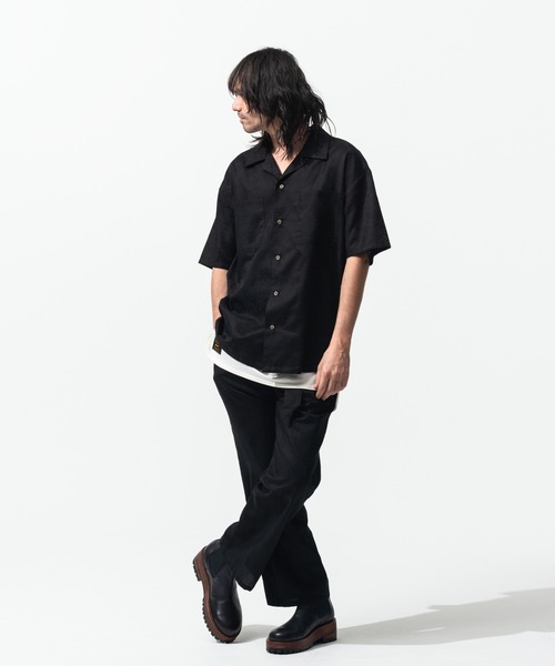 glamb（グラム）の「Shadow Jacquard SH / シャドウジャガードシャツ
