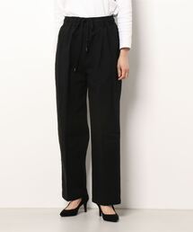 yuni | コットンリネン natural toutch　wide tuck パンツ(スラックス)