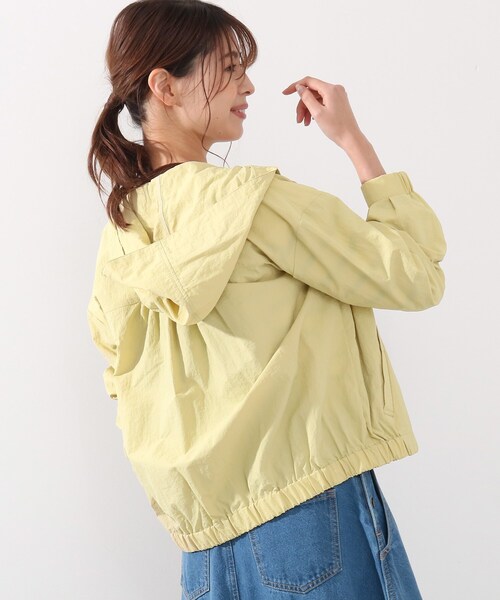 DRESKIP(ドレスキップ)の「◆撥水裾ギャザーナイロンマウンテンパーカー(ブルゾン・レディース・ネイビー/カーキ/ライトベージュ/レモンイエロー・02/03/04)」の19枚目の写真