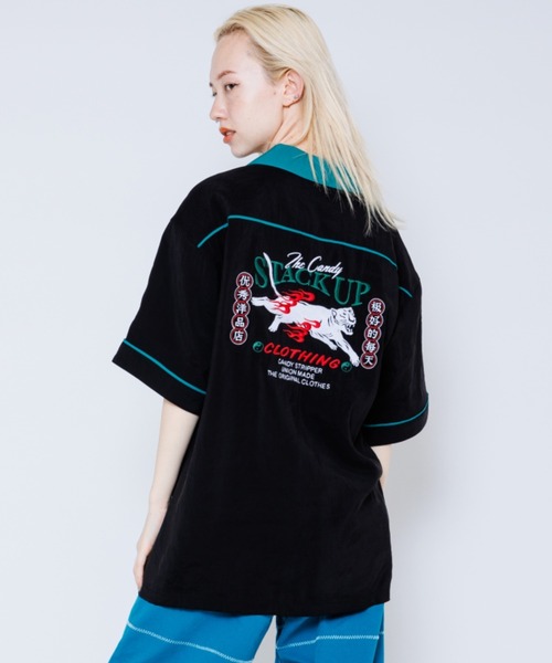 Candy Stripper（キャンディストリッパー）の「STACK UP シャツ（シャツ/ブラウス・レディース・ブラック/ネイビー/ライトブルー・2）」の2枚目の写真