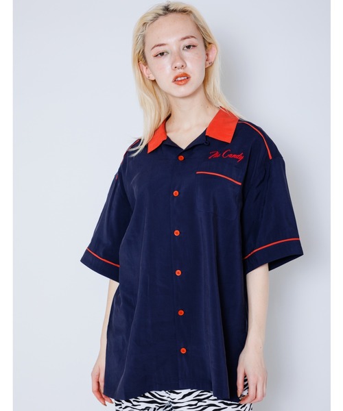 Candy Stripper（キャンディストリッパー）の「STACK UP シャツ（シャツ/ブラウス・レディース・ブラック/ネイビー/ライトブルー・2）」の11枚目の写真