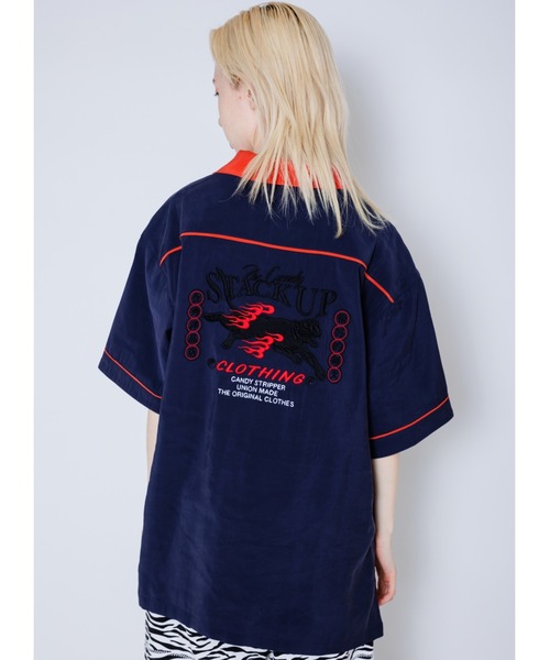 Candy Stripper（キャンディストリッパー）の「STACK UP シャツ（シャツ/ブラウス・レディース・ブラック/ネイビー/ライトブルー・2）」の12枚目の写真