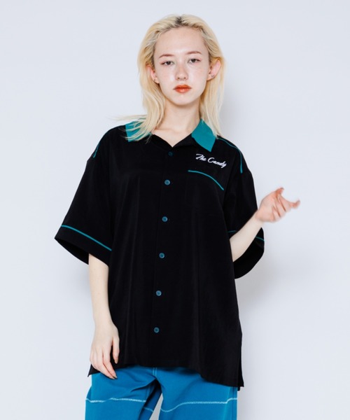 Candy Stripper（キャンディストリッパー）の「STACK UP シャツ（シャツ/ブラウス・レディース・ブラック/ネイビー/ライトブルー・2）」の4枚目の写真