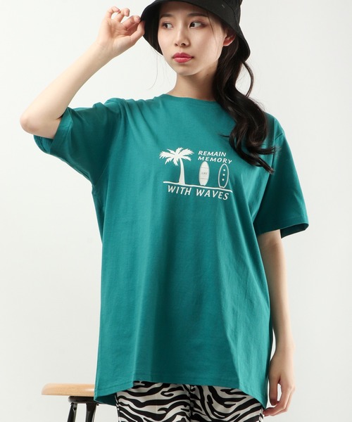 FUNALIVE(ファンアライブ)の「BF2 select リゾートデザインプリントTシャツ(Tシャツ/カットソー・メンズ・チャコール/ネイビー/ターコイズブルー/グレー/ピンク/ブラック/ライトグリーン/サックスブルー/ホワイト系その他/ホワイト・LL/M/L)」の10枚目の写真
