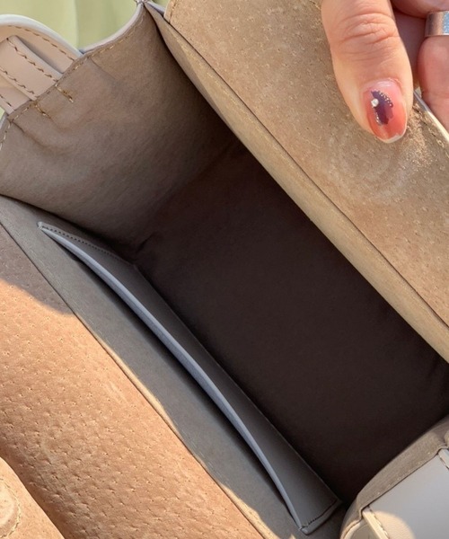 atneK（アトネック）の「【atneK by Scrap Book】BOX-XS（ショルダーバッグ・レディース・グレー/グリーン・FREE）」の6枚目の写真