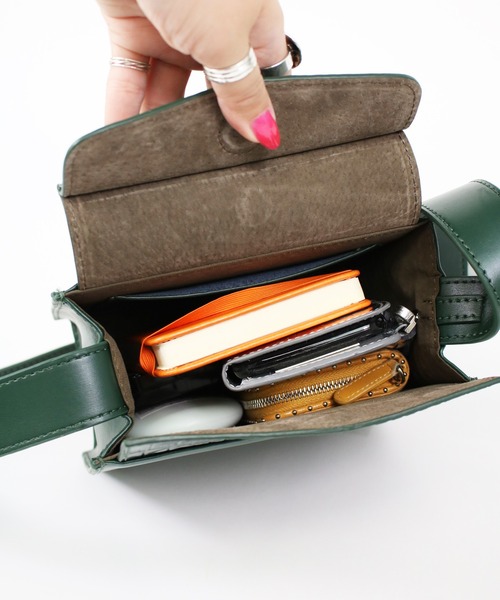 atneK（アトネック）の「【atneK by Scrap Book】BOX-XS（ショルダーバッグ・レディース・グレー/グリーン・FREE）」の9枚目の写真