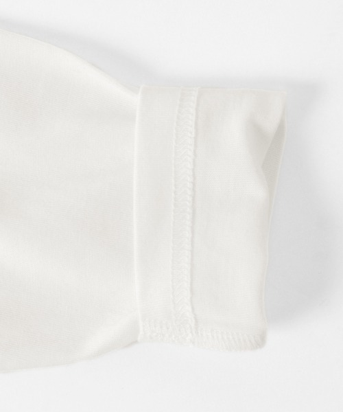 GLAZOS(グラソス)の「天竺・ドロップショルダーバックフォトプリントレイヤードTパーカー(Tシャツ/カットソー・キッズ・ホワイト/ブルー/ブラック・130cm/140cm/150cm/160cm/170cm)」の7枚目の写真