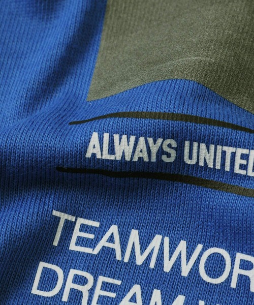 GLAZOS(グラソス)の「天竺・ドロップショルダーバックフォトプリントレイヤードTパーカー(Tシャツ/カットソー・キッズ・ホワイト/ブルー/ブラック・130cm/140cm/150cm/160cm/170cm)」の11枚目の写真