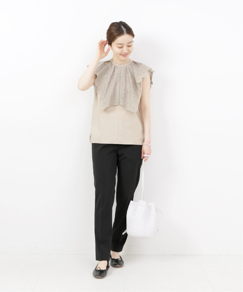 IENA♡ドライリネンストレッチパンツ セール】ドライリネンストレッチ パンツ（スラックス）｜IENA
