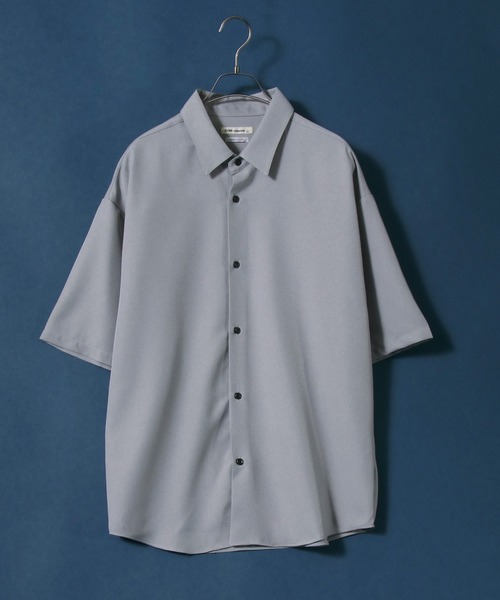 ANPAS(アンパス)の「MADE IN JAPAN Reflax(R) Oversize Shirt/日本製 リフラクス オーバーサイズ シャツ(シャツ/ブラウス・メンズ・ホワイト/ブラック/パープル/グレー/イエロー/ブルー/セージグリーン・M/L)」の4枚目の写真