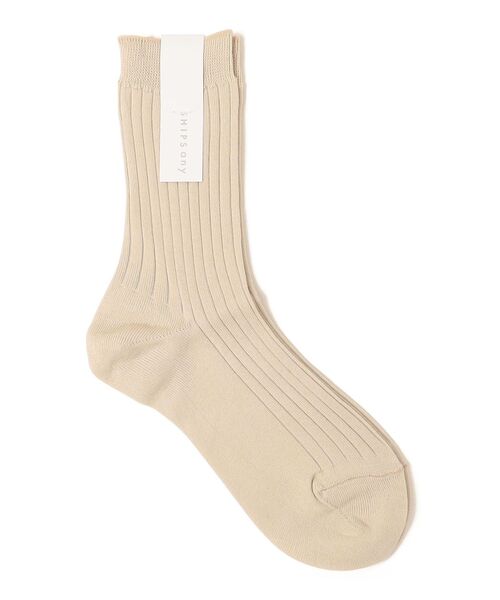 SHIPS any（シップス エニィ）の「SHIPS any: ニュアンス カラー リブ ソックス（ソックス/靴下・レディース・ライトブルー/ブラック/ライトホワイト/ベージュ・ONE SIZE）」の3枚目の写真